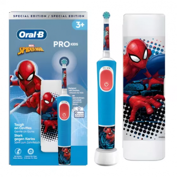 Oral-B Escova Elétrica Vitality Pro Kids Spiderman + Estojo