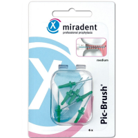 Miradent Pic-Brush Refills Conical Green medium